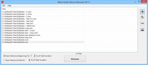 Batch Audio Silence Remover screenshot
