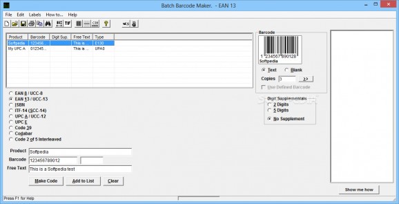 Batch Barcode Maker screenshot