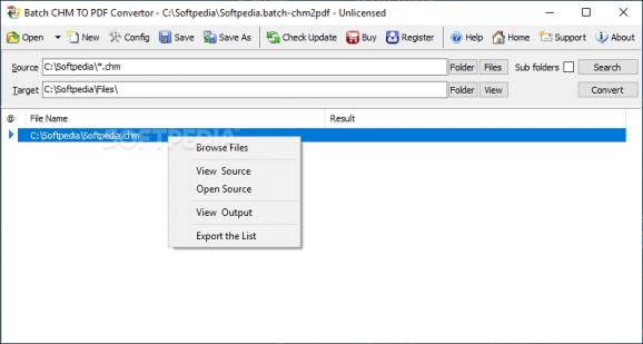 Batch CHM to PDF Converter screenshot