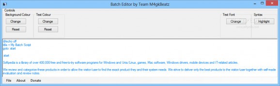 Batch Editor screenshot