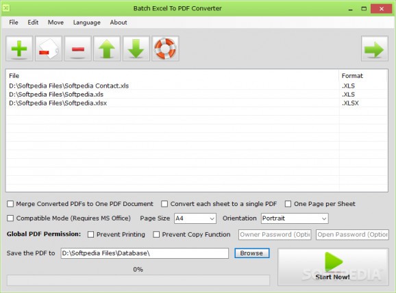 Batch Excel To PDF Converter screenshot