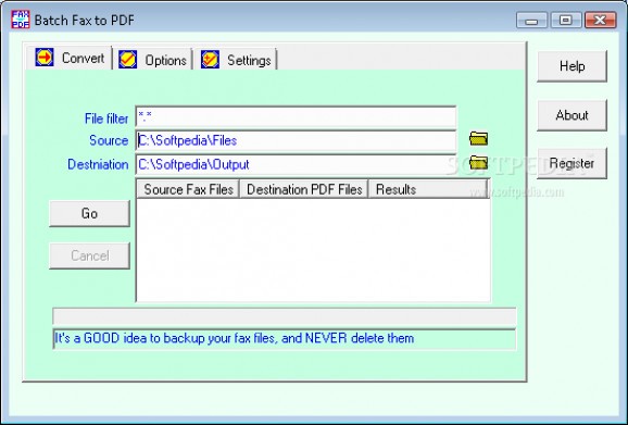 Batch Fax to Pdf screenshot