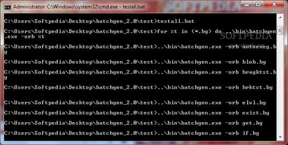 Batch File Generator screenshot