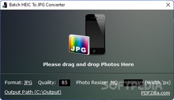 Batch HEIC to JPG Converter screenshot