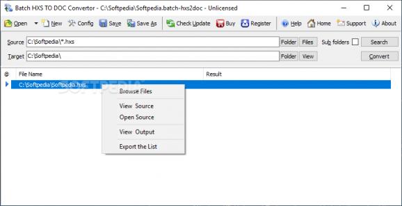 Batch HXS to Word Converter screenshot