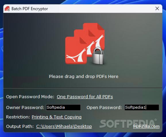 Batch PDF Encryptor screenshot