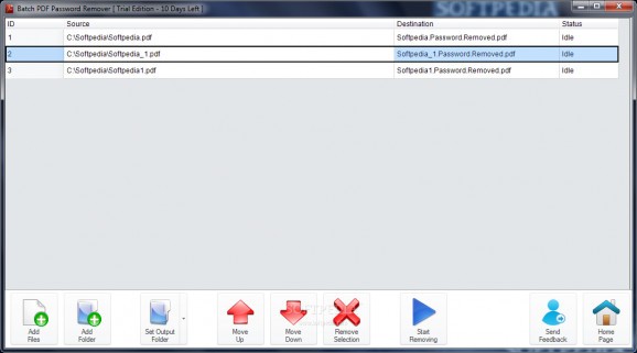 Batch PDF Password Remover screenshot