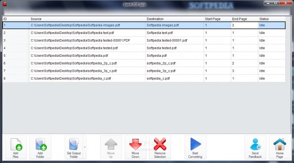 Batch PDF Split screenshot