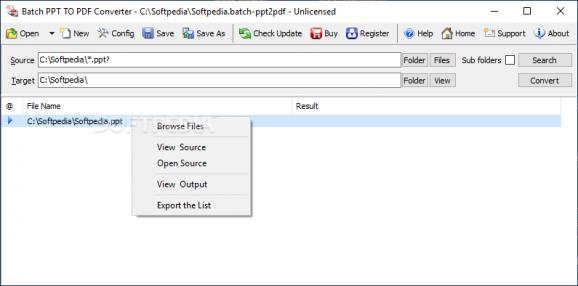 Batch PPT TO PDF Converter screenshot