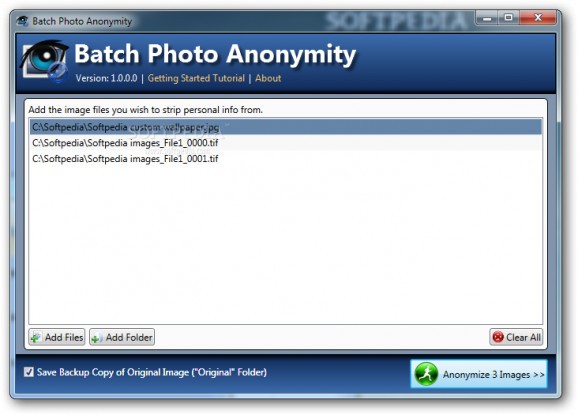 Batch Photo Anonymity screenshot