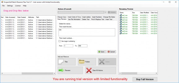 Batch Rename Files Tool screenshot
