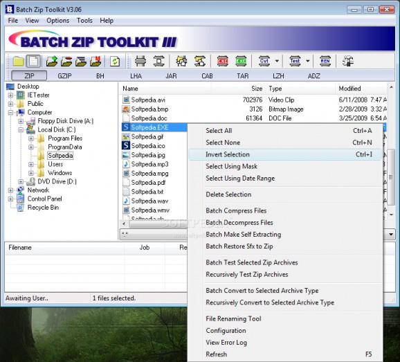 Batch Zip Toolkit screenshot
