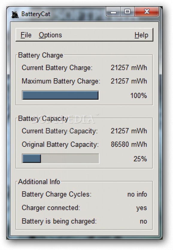 BatteryCat Portable screenshot