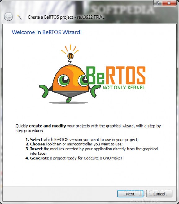 BeRTOS SDK screenshot