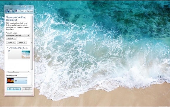 Beach Water Blue screenshot