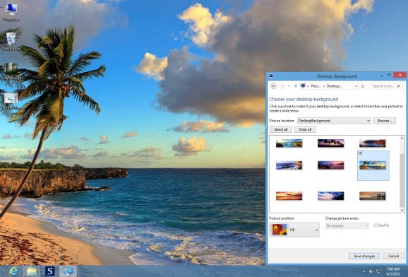 Beaches Panoramic Theme screenshot