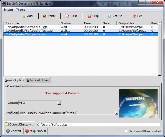BestSoft Convert to MP3 screenshot