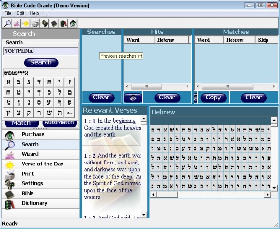 Bible Code Oracle screenshot