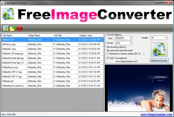 Free Image Converter screenshot