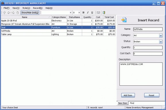 Bifrost Inventory Management screenshot