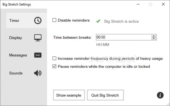 Big Stretch Reminder screenshot