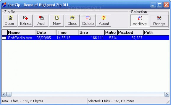 BigSpeed Zip DLL screenshot