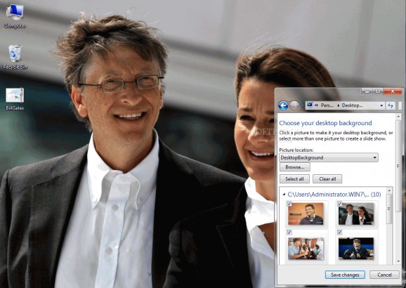 Bill Gates Windows 7 Theme screenshot