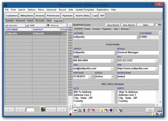 Billing Organizer Pro screenshot