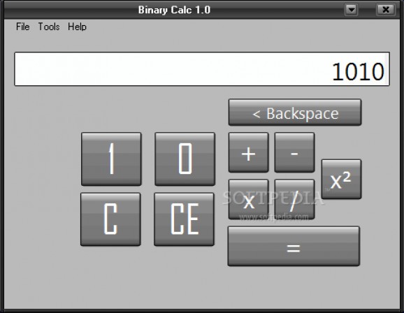 Binary Calc screenshot