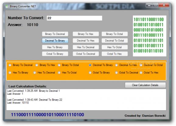 Binary Converter NET screenshot