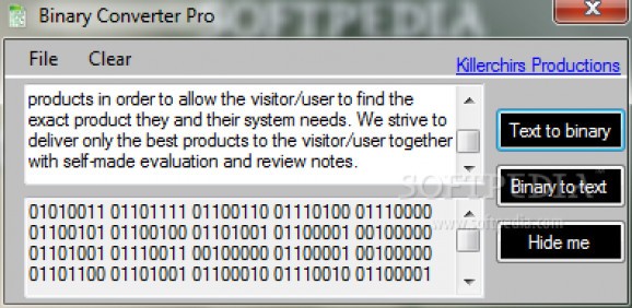 Binary Converter Pro screenshot