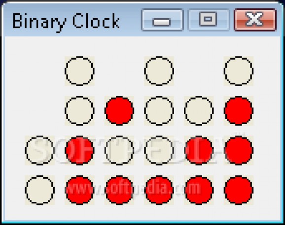 BinaryDeskClock screenshot