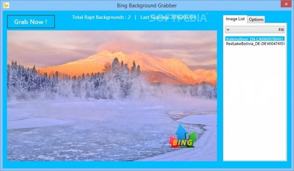 Bing Background Grabber screenshot