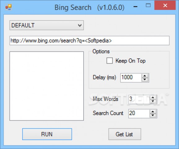 Bing Search screenshot