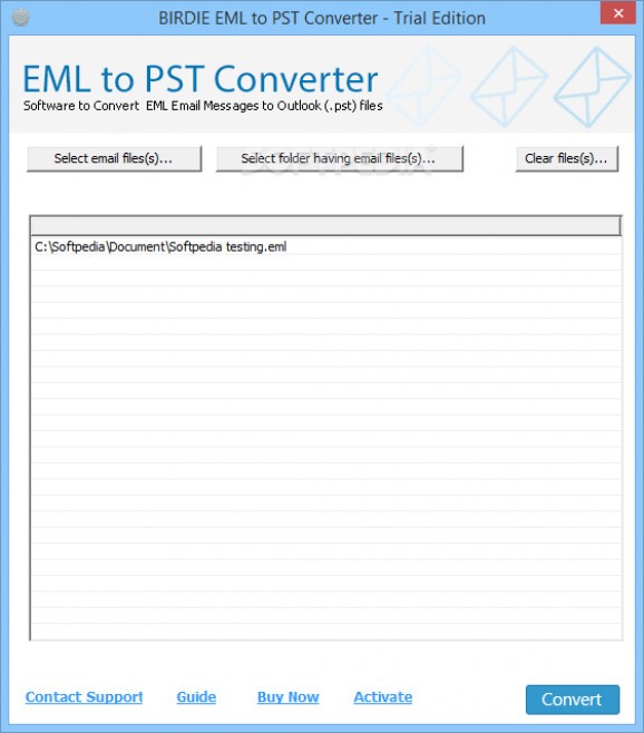 Birdie EML to PST Converter screenshot
