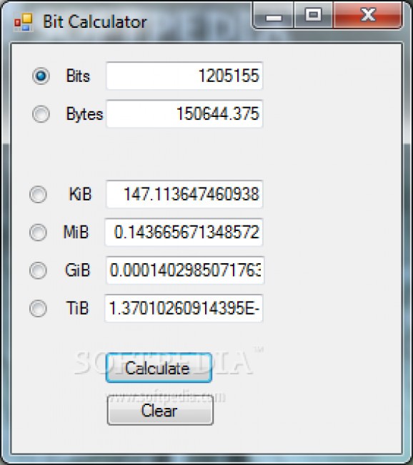 Bit Calculator screenshot