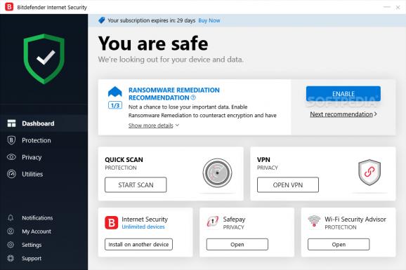 Bitdefender Total Security screenshot