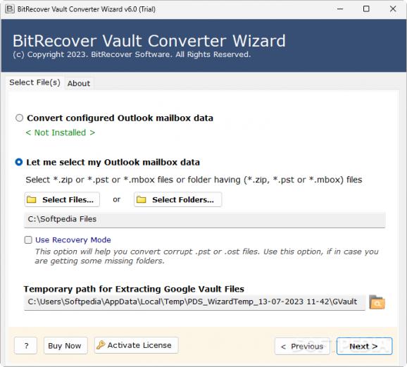 BitRecover Vault Converter Wizard screenshot