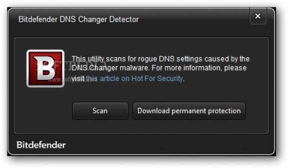 Bitdefender DNS Changer Detector screenshot