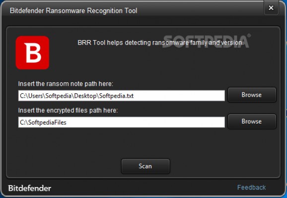Bitdefender Ransomware Recognition Tool screenshot