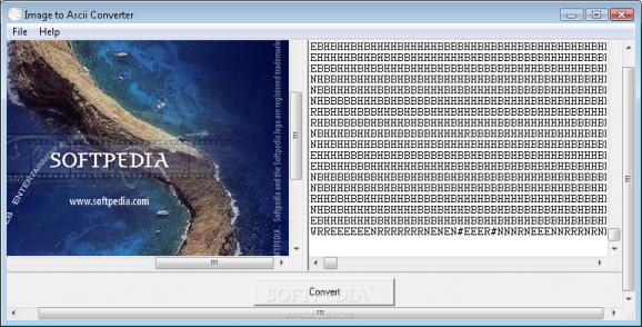 Bitmap to Ascii converter screenshot