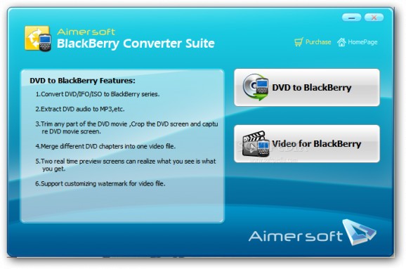 BlackBerry Converter Suite screenshot