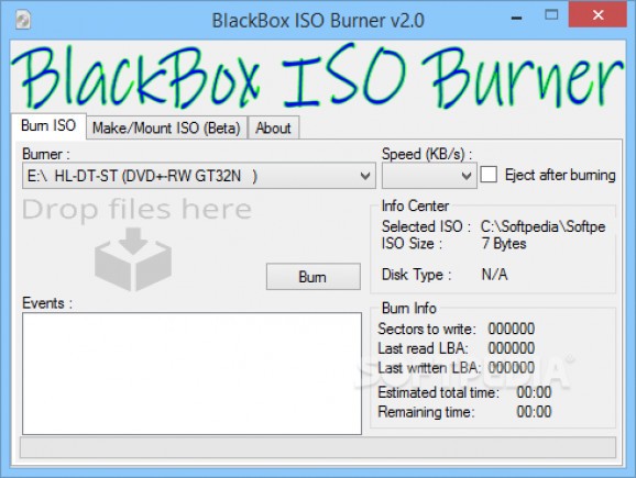 BlackBox ISO Burner screenshot