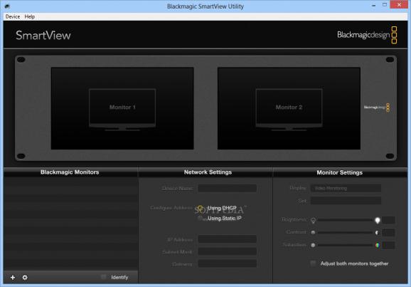 Blackmagic SmartView Utility screenshot