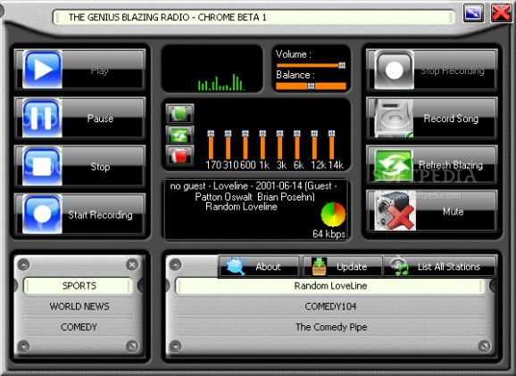 Blazing Radio screenshot
