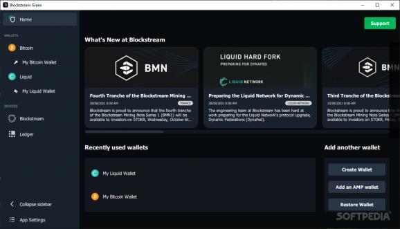 Blockstream Green screenshot