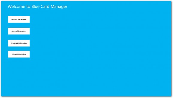 Blue Card Manager screenshot