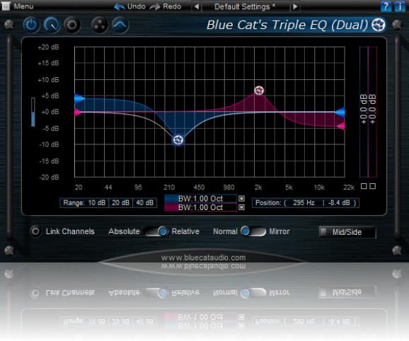 Blue Cat's Stereo Triple EQ screenshot