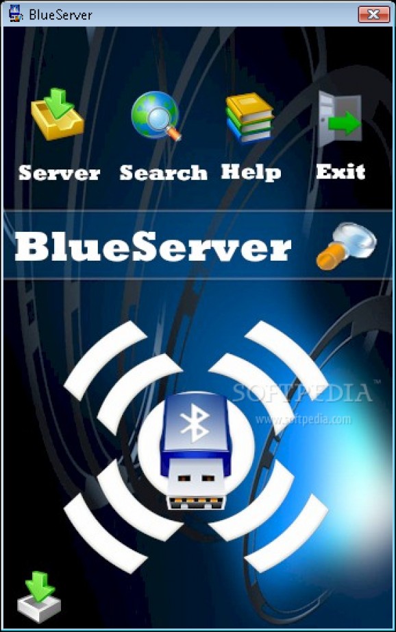 BlueServer screenshot