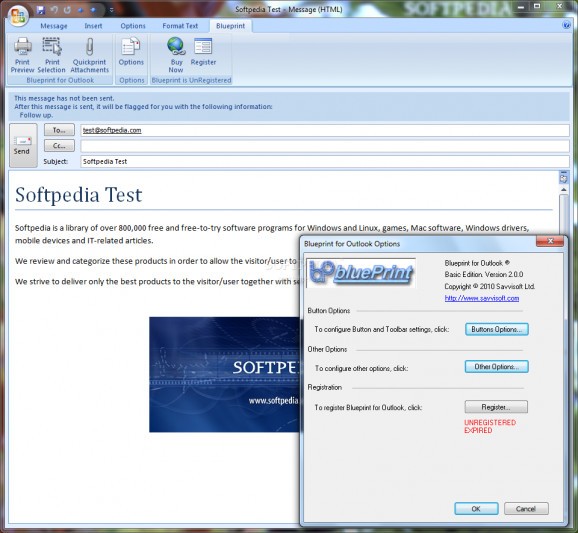 Blueprint for Outlook Basic Edition screenshot